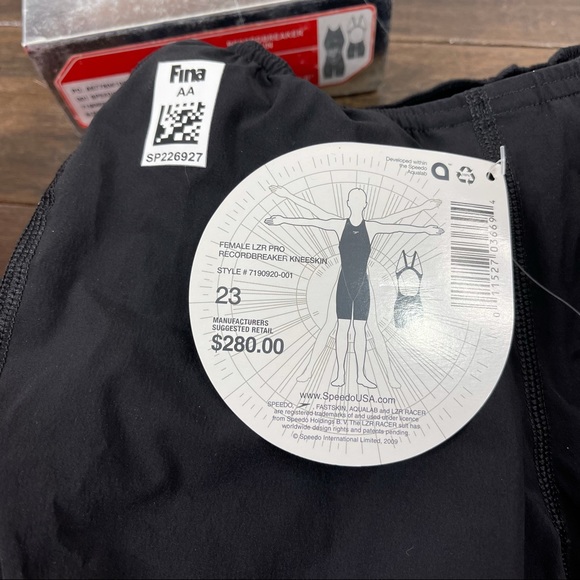 Speedo LZR Racer Pro Recordbreaker Open Back Kneeskin Comfort Strap Tech Suit - Picture 11 of 12